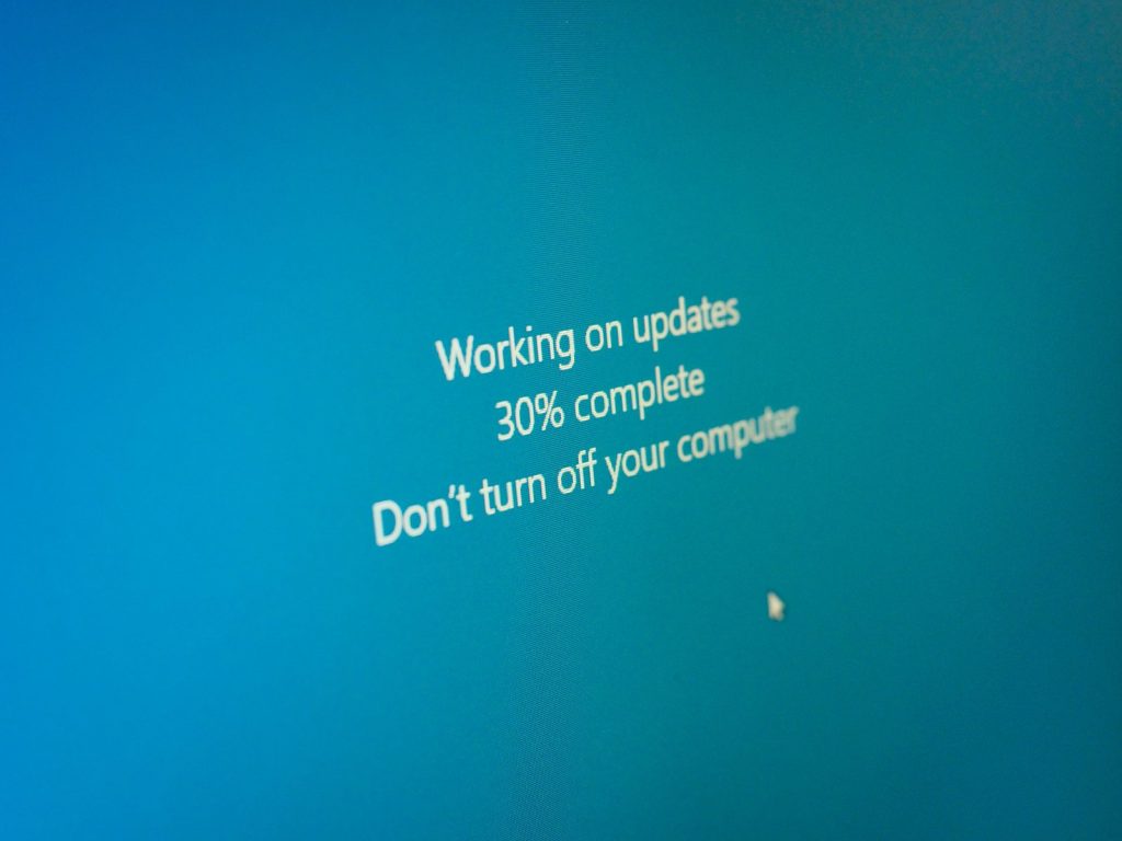 windows update message